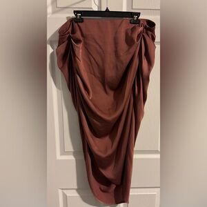 Sculptured Dusty Rose Skirt sz 2/3X